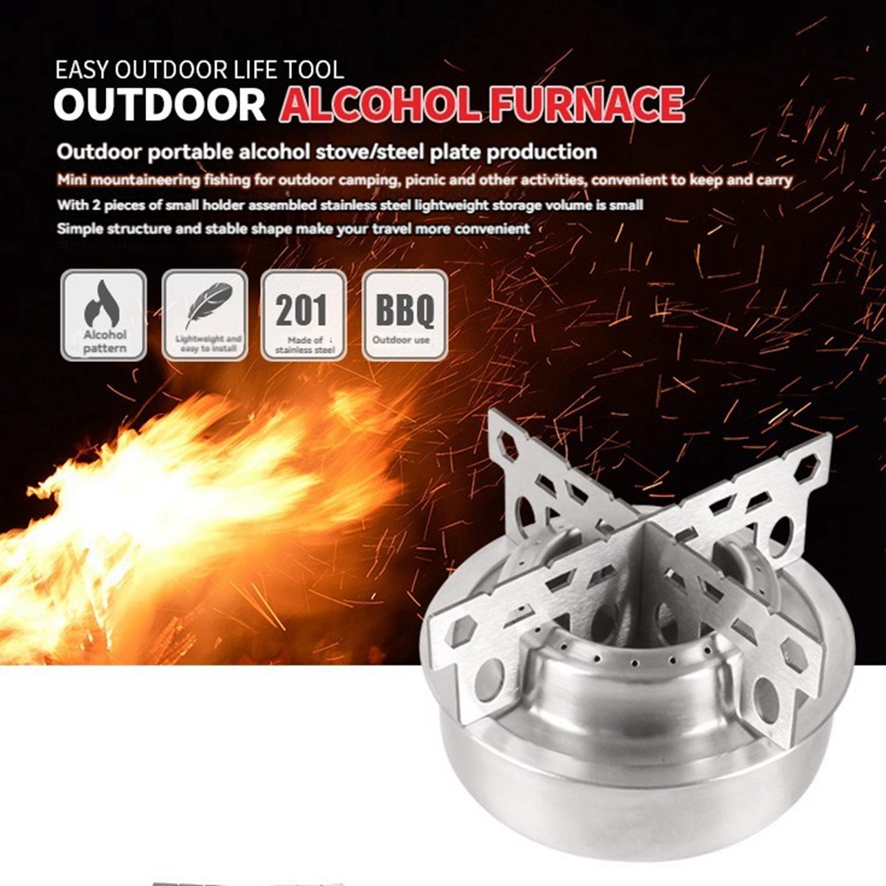 Portable Mini Alcohol Stove Cr - Camping Hiking Cooking review and price